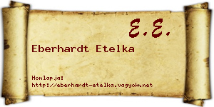 Eberhardt Etelka névjegykártya