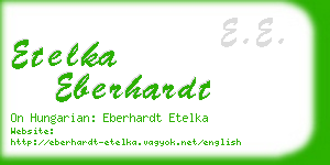 etelka eberhardt business card